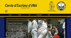 Desktop Screenshot of escrime-albi.fr