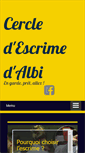 Mobile Screenshot of escrime-albi.fr
